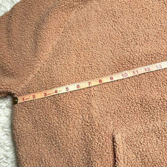 Sherpa Funnel Neck Pull Over Haven Well Within Cozy Pullover Blush Soft Pocket - Picture 5 of 11